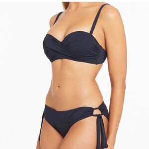 NWT - Sea Level - Twist Front Bandeau - Night Sky